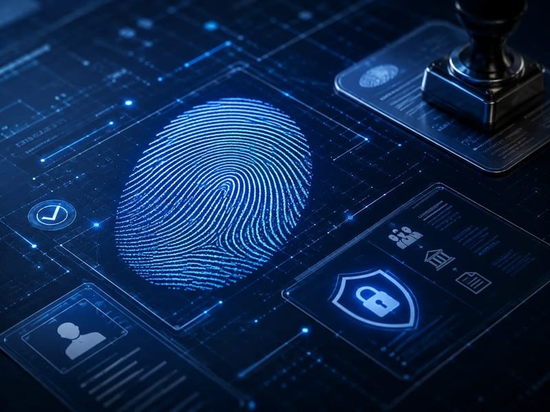Digital fingerprint capture and identity verification on a live scan system